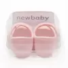New Baby Kojenecké semiškové capáčky srdíčka 0-3 m