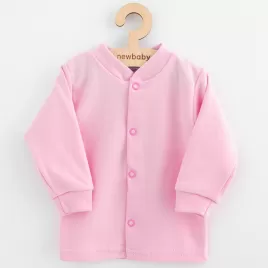 New Baby Kojenecký bavlněný kabátek Happy Elephant pink