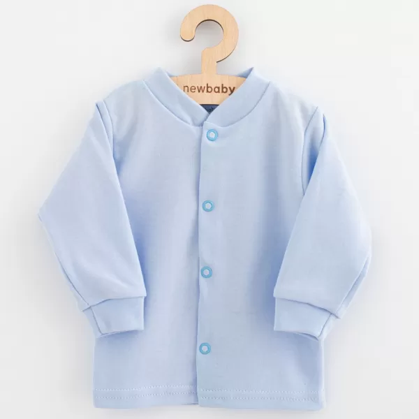 New Baby Kojenecký bavlněný kabátek Happy Elephant blue