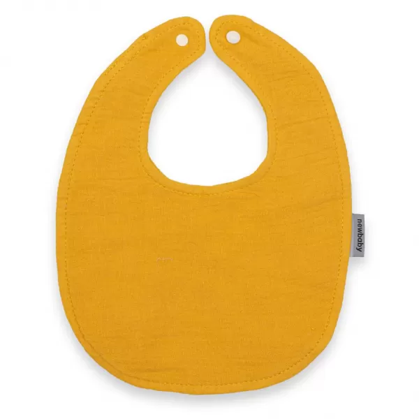 New Baby Mušelínový dětský bryndák mustard