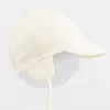 New Baby Dětská bavlněná čepička s kšiltem Casually dressed cream