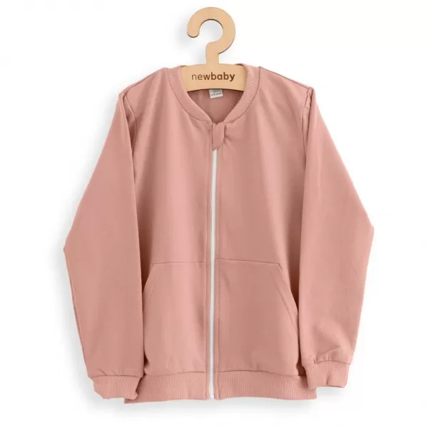 New Baby Dětská tepláková mikina Kindergarten pink