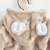 New Baby Kojenecká Wellsoft zimní mikinka s kapucí Polar Bear