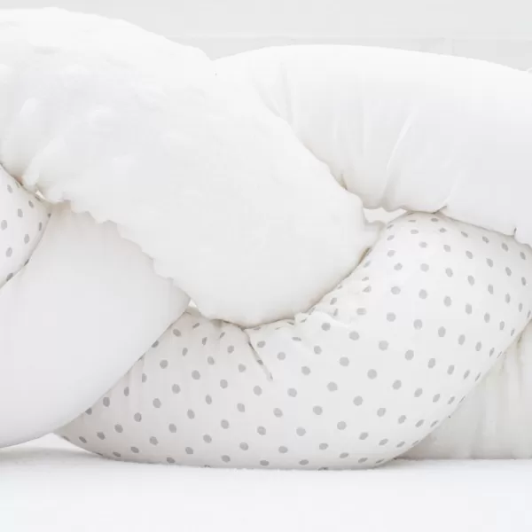 New Baby Ochranný mantinel do postýlky cop Minka a Puntík šedý