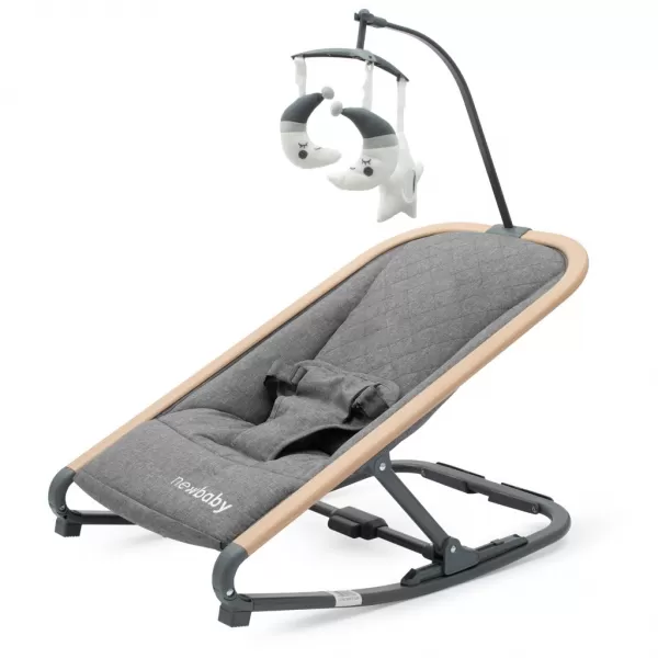 New Baby Dětské houpací lehátko Snuggle NewBaby šedé