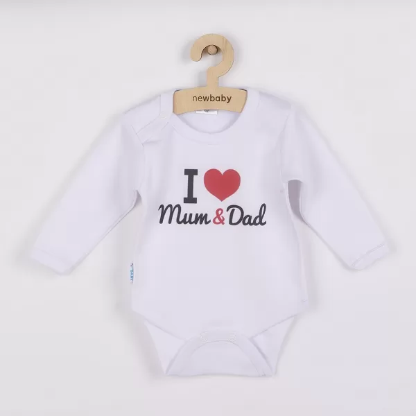 New Baby Body s potiskem I Love Mum and Dad