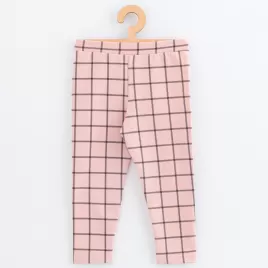 New Baby Dětské legíny z teplákoviny Kindergarten pink