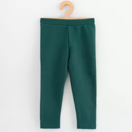 New Baby Dětské legíny z teplákoviny Kindergarten green