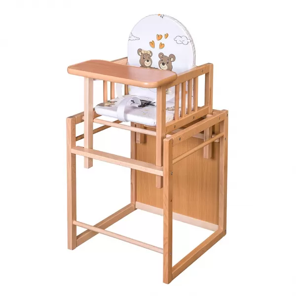 New Baby Vložka do dřevěných jídelních židliček typu Victory bílá žirafa