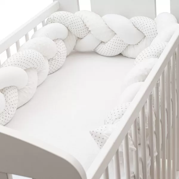 New Baby Ochranný mantinel do postýlky cop Minka a Puntík šedý