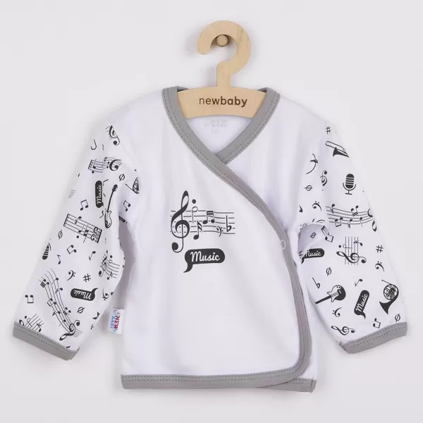 New Baby Kojenecká bavlněná košilka Music