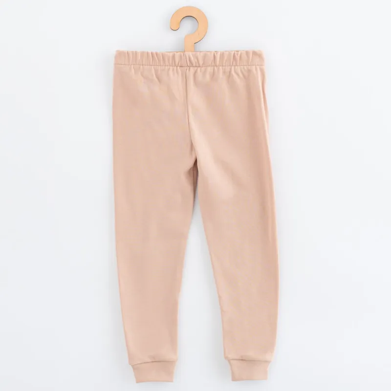 New Baby Dětské bavlněné pyžamko beige dino