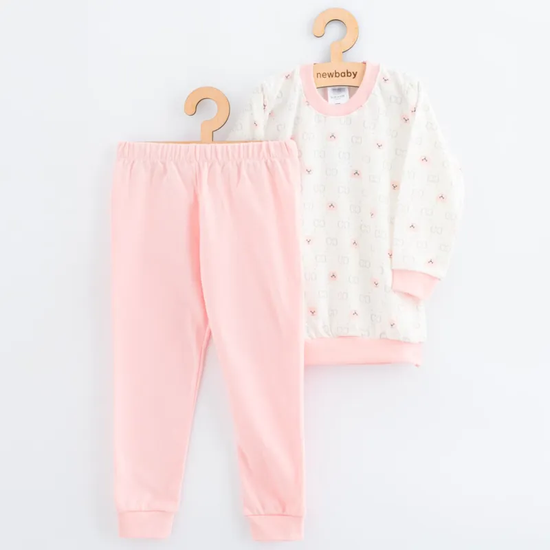 New Baby Dětské bavlněné pyžamko pink bear