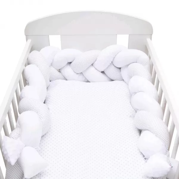 New Baby Ochranný mantinel do postýlky cop Minka a Puntík šedý