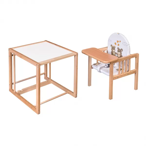 New Baby Vložka do dřevěných jídelních židliček typu Victory bílá žirafa