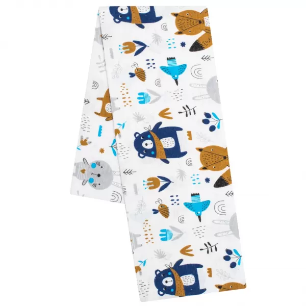 New Baby Flanelová plena s potiskem les