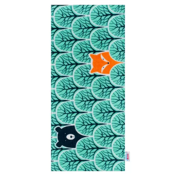 New Baby Flanelová plena s potiskem tyrkysová zvířata