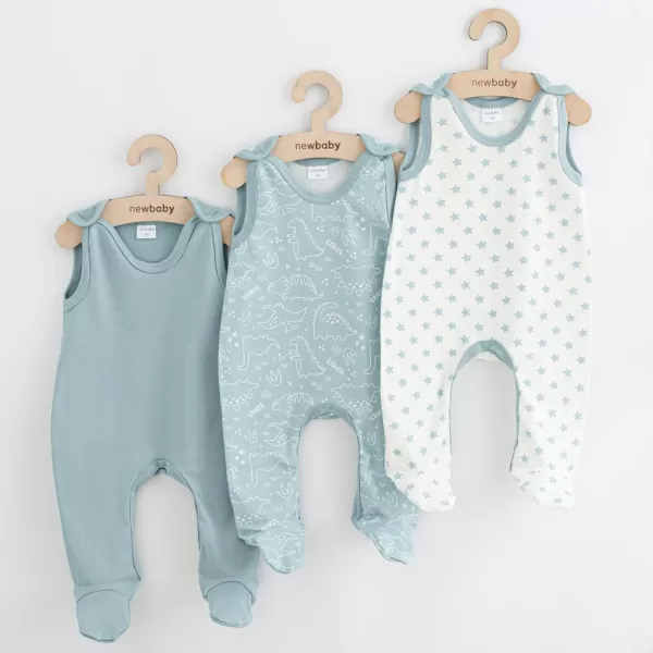 New Baby Kojenecké dupačky Classic II Uni 3ks mátová
