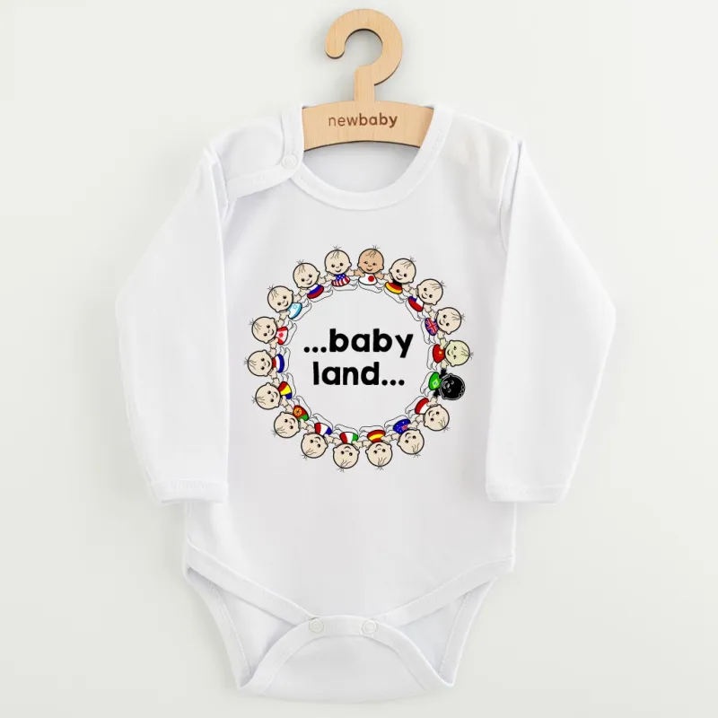 New Baby Dětské body s potiskem ...baby land...