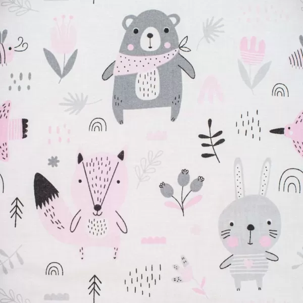 New Baby Luxusní hnízdečko s polštářkem a peřinkou z Minky růžové