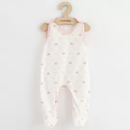 New Baby Kojenecké dupačky Classic II medvídek růžový