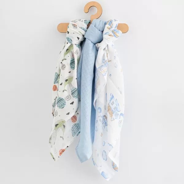 New Baby Bavlněné pleny s potiskem 70x80 cm 3 ks KLUK