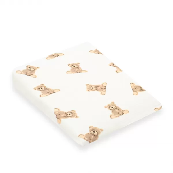 New Baby Mušelínový potah na kojenecký polštář-klín STANDARD 30x37cm bear