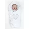 New Baby Luxusní šněrovací zavinovačka z Minky bílá 75x75 cm