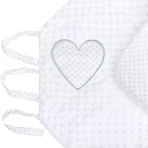 New Baby Luxusní šněrovací zavinovačka z Minky bílá 75x75 cm