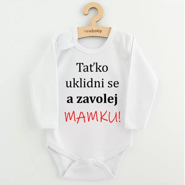 New Baby Body s potiskem a zavolej MAMKU!