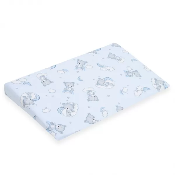New Baby Potah na kojenecký polštář-klin BASIC 59x37cm blue