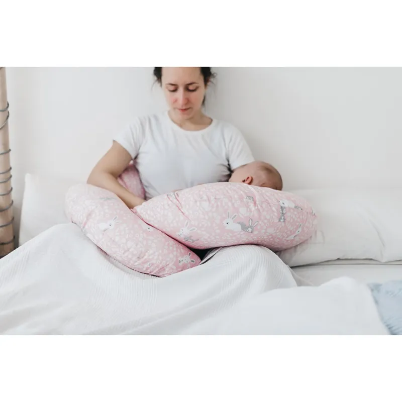 New Baby Povlak na kojící polštář ve tvaru C Hvězdy šedé 285 x16