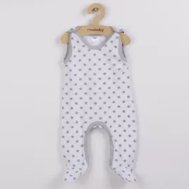 New Baby Kojenecké dupačky Classic II šedé s hvězdičkami