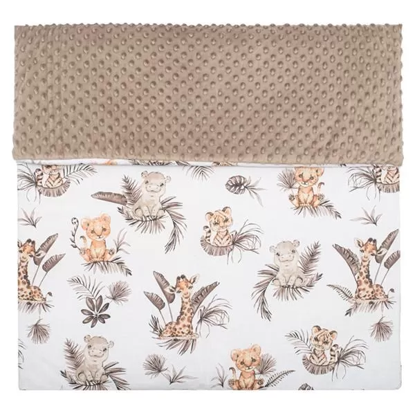 New Baby Dětská deka z Minky s výplní Safari 80x100 cm