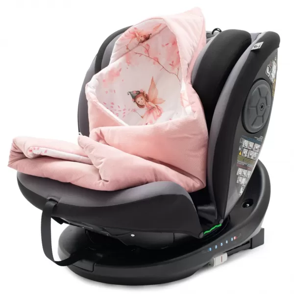 New Baby Zateplená zavinovačka do autosedačky pink