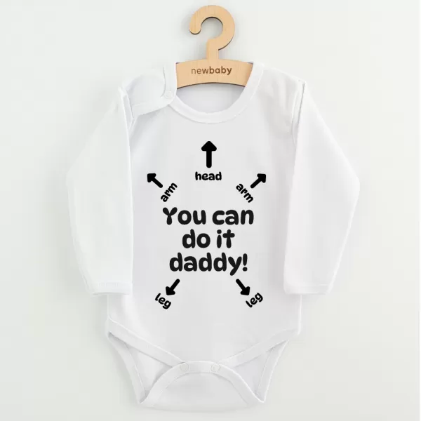 New Baby Dětské body s potiskem You can do it daddy!