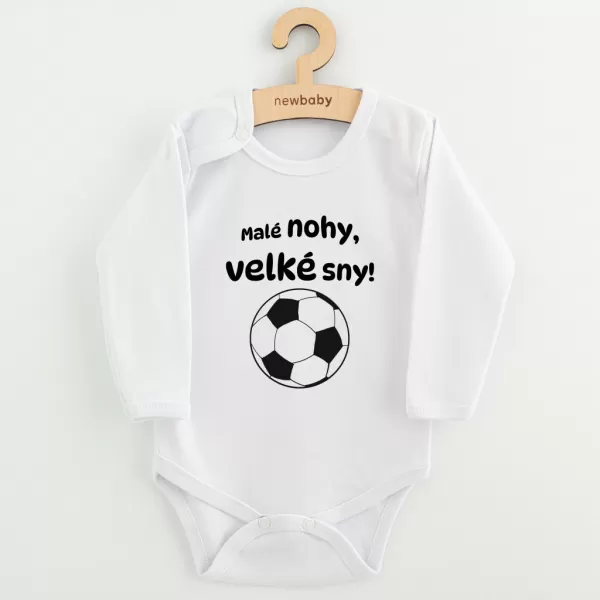 New Baby Dětské body s potiskem Malé nohy, velké sny!