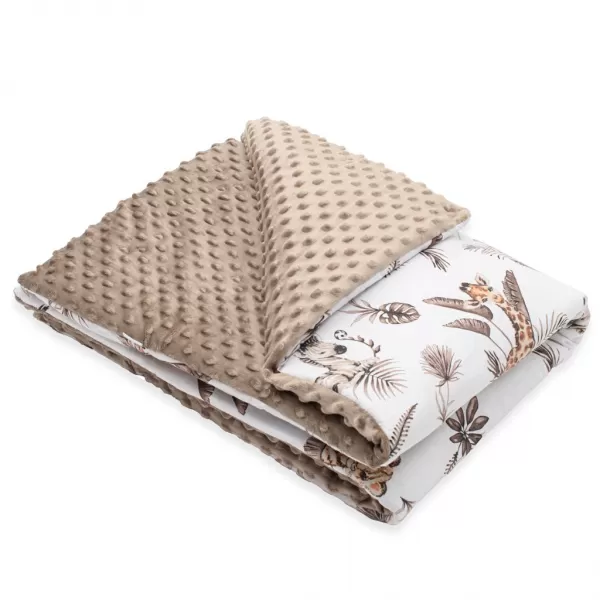 New Baby Dětská deka z Minky s výplní Safari 80x100 cm