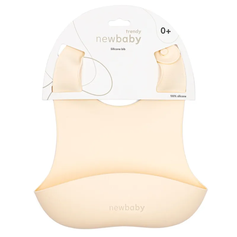 New Baby Silikonový bryndák