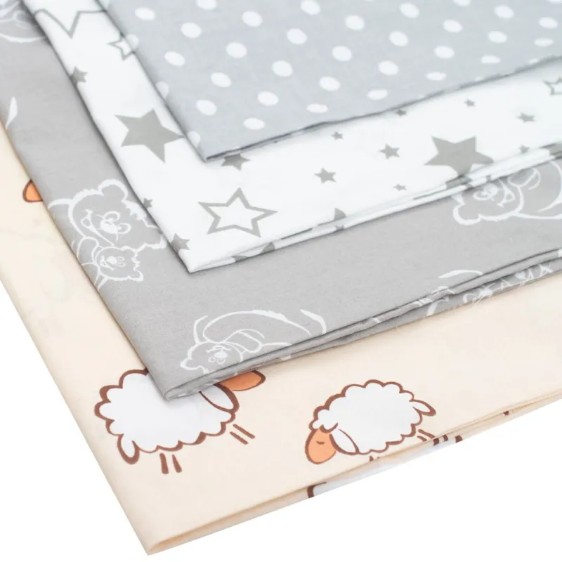 New Baby Povlak na kojící polštář ve tvaru C Hvězdy šedé 285 x16