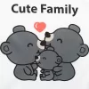 New Baby Dětské křeslo z Minky Cute Family šedé