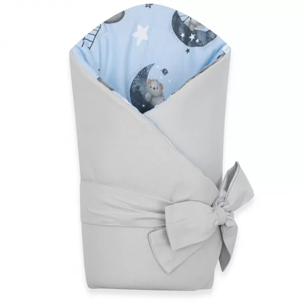 New Baby Oboustranná dětská zavinovačka Teddy bear in space 80x80 cm