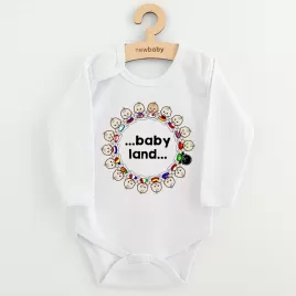 New Baby Dětské body s potiskem ...baby land...