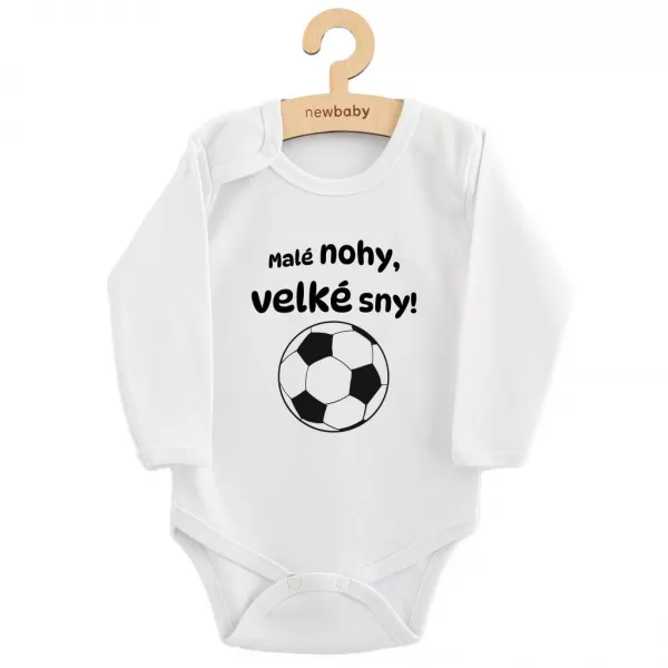 New Baby Dětské body s potiskem Malé nohy, velké sny!