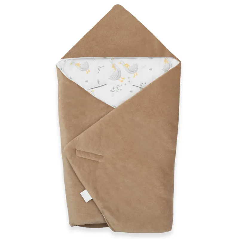 New Baby Zateplená zavinovačka do autosedačky brown