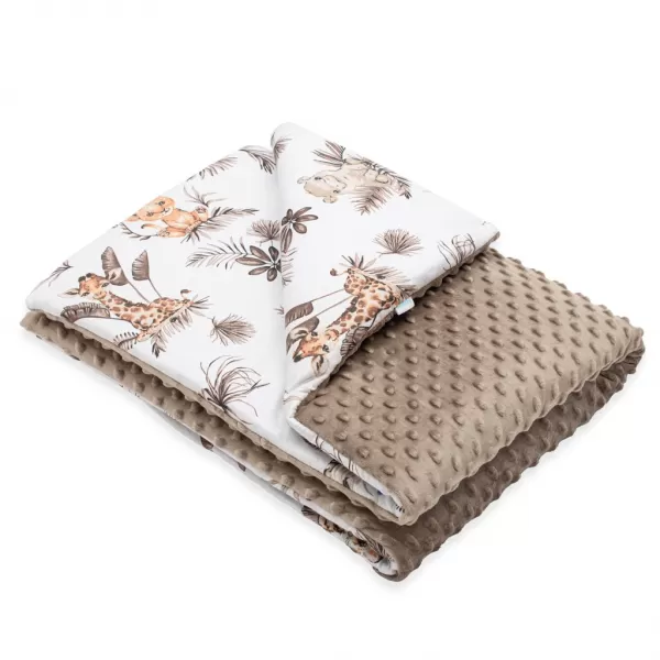 New Baby Dětská deka z Minky s výplní Safari 80x100 cm