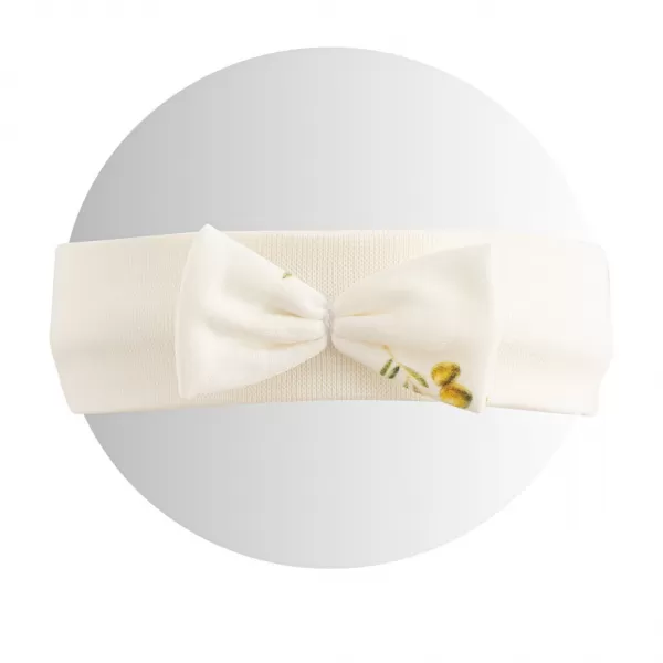 New Baby Kojenecká čelenka z organické bavlny Olivy