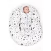New Baby Univerzální kojící polštář ve tvaru C Hvězdičky šedý
