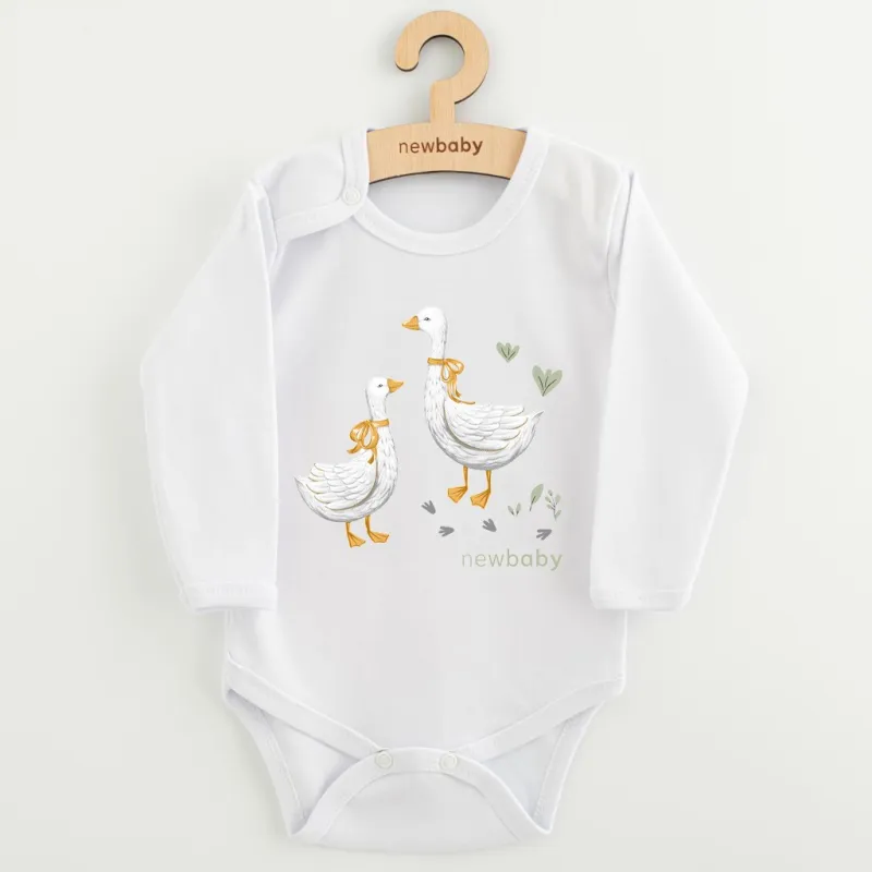 New Baby Dětské body s potiskem Husičky