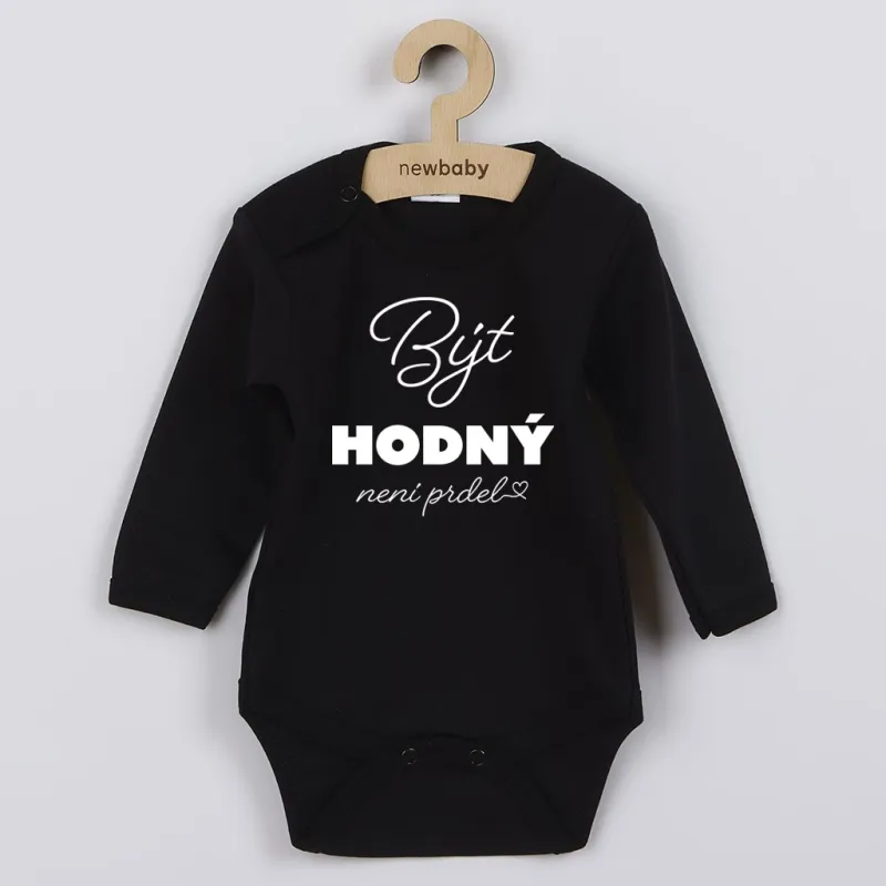 New Baby Dětské body s potiskem Být hodný.....